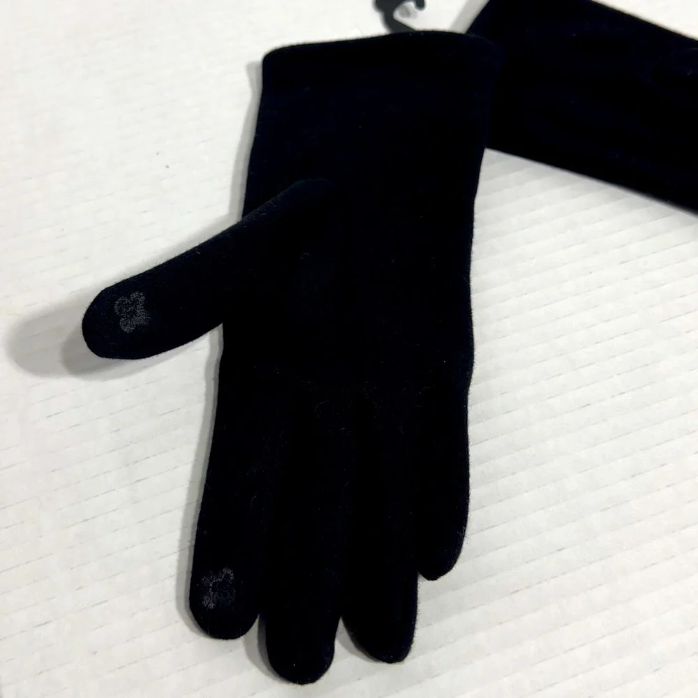 Adrienne Vittadini || womans pearl rhinestone gloves one size